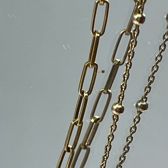 ⭐ Argento Vivo Layered 18K Gold-Plated Cross Sterling Silver Necklace - Picture 5 of 13